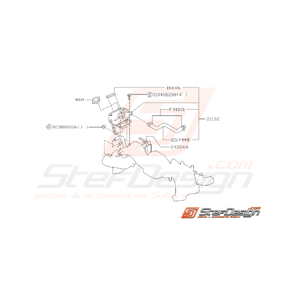 Ensemble Vase d'expansion SUBARU Impreza GT 1997 - 2000