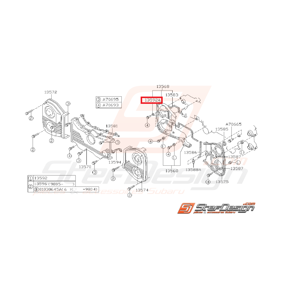 Insert carter de distribution GT 93-98 Insert carter de distribution GT 93-98