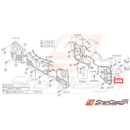 Joint rond carter de distribtion GT 93-98