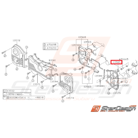 Joint vis de fixation carter distribution GT 93-98