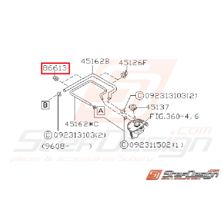 Attache durite (bis) vase d'expansion GT 97-00