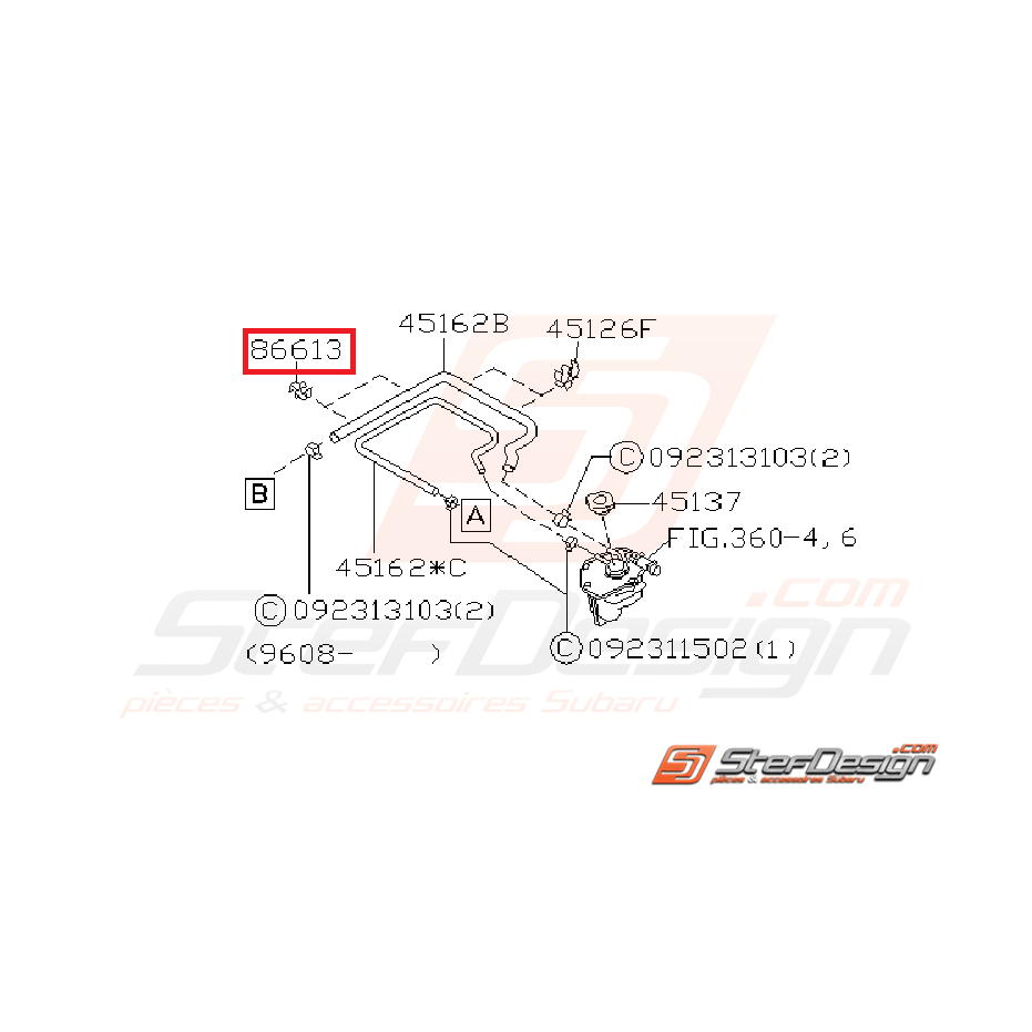 Attache durite (bis) vase d'expansion GT 97-00 Attache durite (bis) vase d'expansion GT 97-00