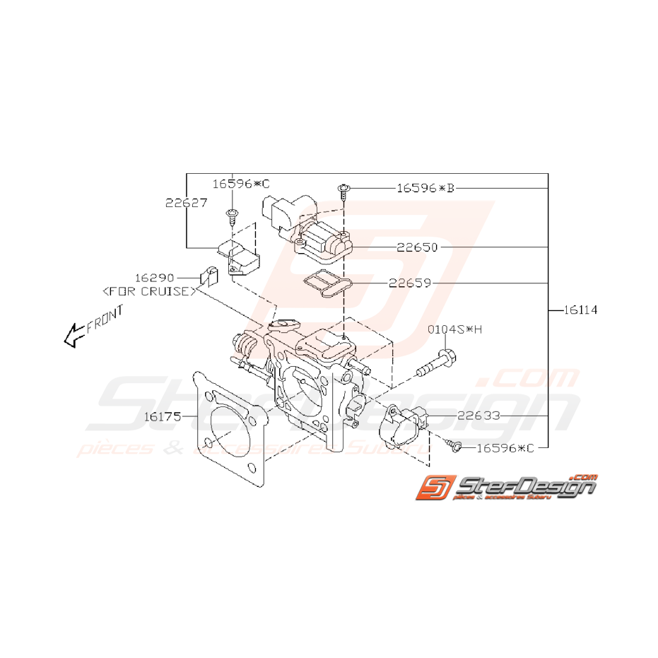 Ensemble Papillon d’Admission Subaru WRX / STI 2001 - 2005