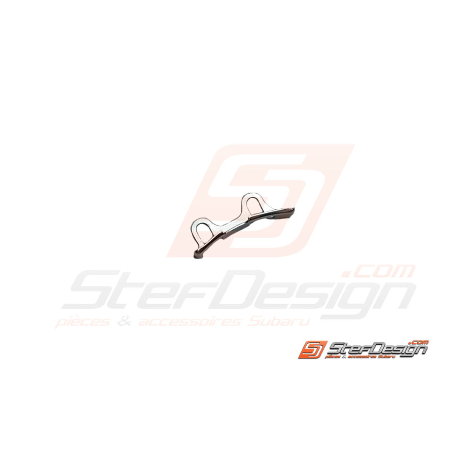 Guide de courroie de distribution au niveau des poulies