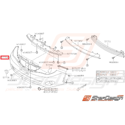 Pare choc avant sans emplacement lave-phare SUBARU WRX 08-11 et WRX Diesel 