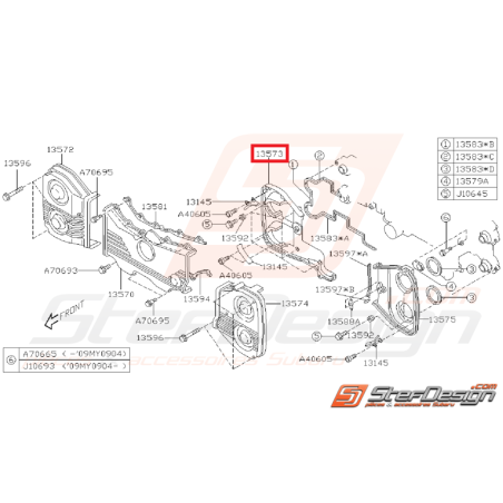 Carter de distribution Intérieur droit(passager)