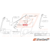 Stabilisateur intérieur vitre SUBARU GT 93-00 et arrière WRX/STI 01-07 Stabilisateur intérieur vitre SUBARU GT 93-00 et arrière WRX/STI 01-07