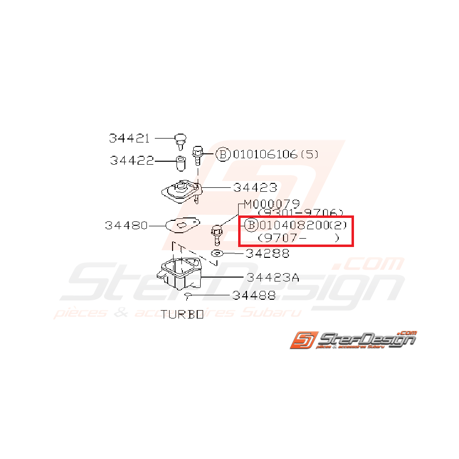Vis boite de vitesse STI 01-05 Vis boite de vitesse STI 01-05
