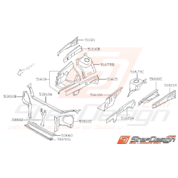 Ensemble face avant WRX/STI 03-05