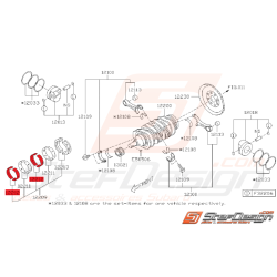 Coussinets de Villebrequin N2 Origine Subaru BRZ 13 - 15 / Toyota GT86