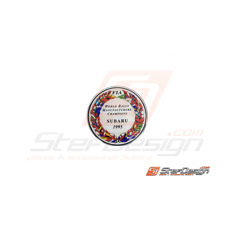 Autocollants subaru impreza FIA Manufacturers champions 1995  Autocollants subaru impreza FIA Manufacturers champions 1995