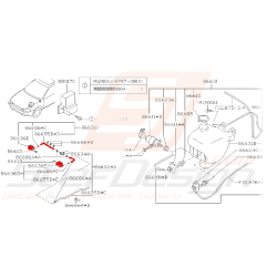 Gicleur de phare complet pour subaru impreza GT 99-00