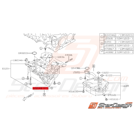 Bouchon Bloc Moteur Origine Subaru BRZ / Toyota GT86 2012 - 2015