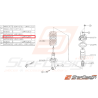 Écrou de train arrière et de fixation de triangle SUBARU WRX/STI 01-11 Écrou de train arrière et de fixation de triangle SUBARU WRX/STI 01-11
