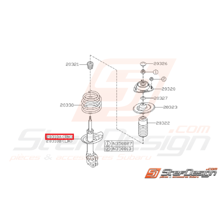 Amortisseur avant origine subaru WRX 08-09