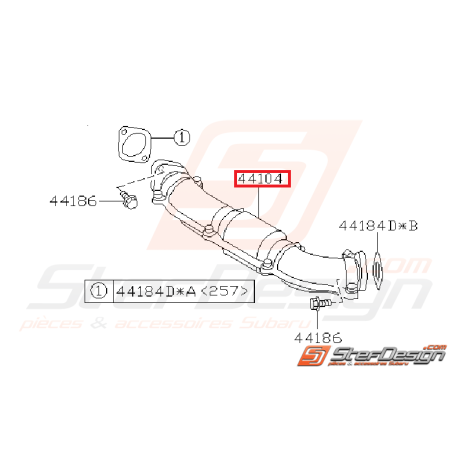 Crosspipe origine subaru STI 06-14