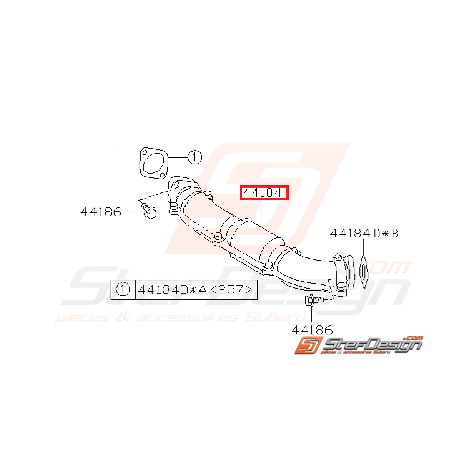 Crosspipe origine subaru STI 06-14