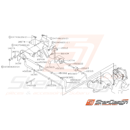 Ensemble Solénoïde SUBARU Impreza GT 1997 - 1998