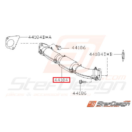 Cross pipe origine subaru GT 93-00 STI 01-05 WRX 01-11