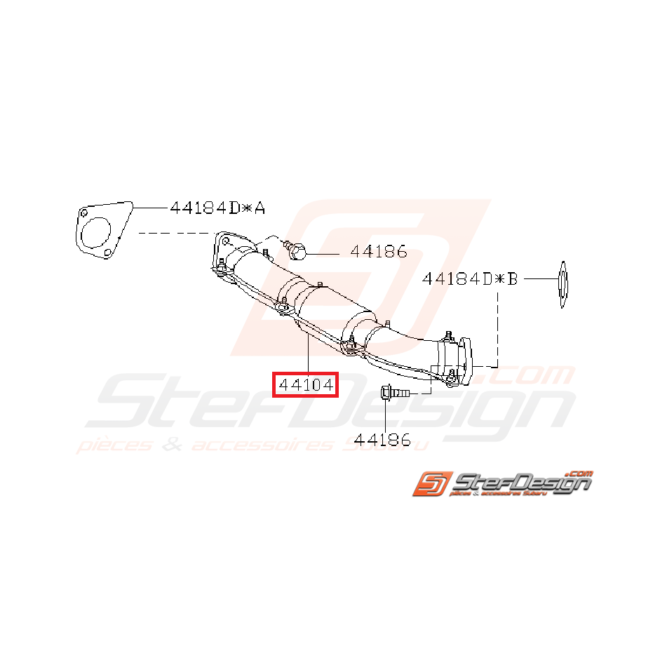 Crosspipe origine subaru STI 06-14