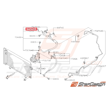 Bouchon de valve climatisation STI 08-14