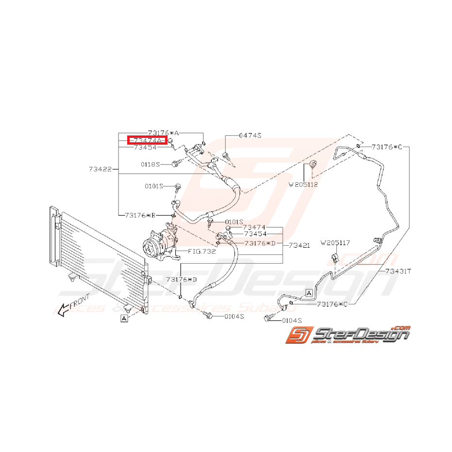 Bouchon de valve climatisation STI 08-14