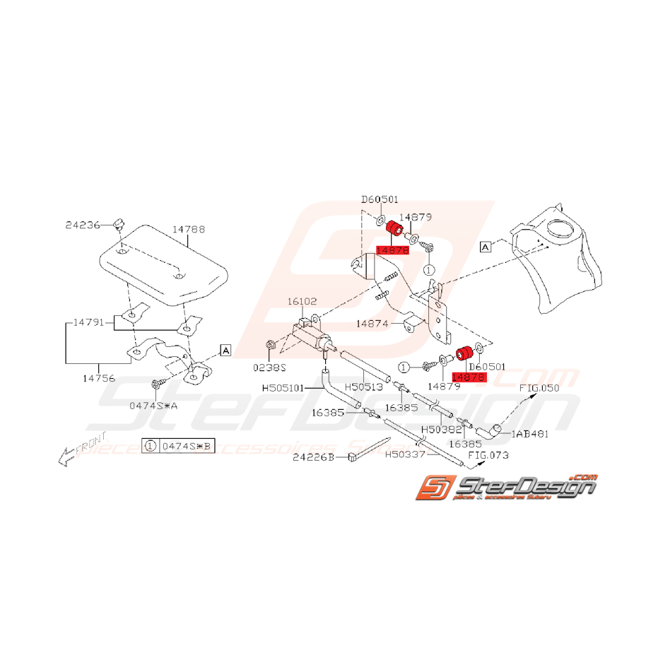 Anneau Ensemble Solénoïde Origine Subaru GT 1999 - 2000