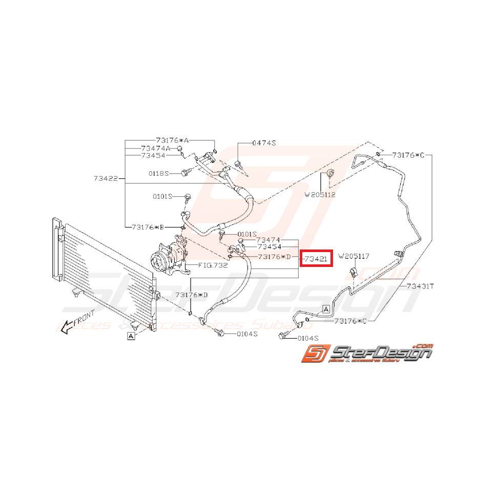 Flexible de climatisation STI 2008