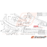 Écrou traverse de renfort pare-choc WRX/STI 01-05 Écrou traverse de renfort pare-choc WRX/STI 01-05