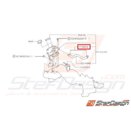 Collier durite pour modine SUBARU GT 97-00 WRX 01-07 Collier durite pour modine SUBARU GT 97-00 WRX 01-07