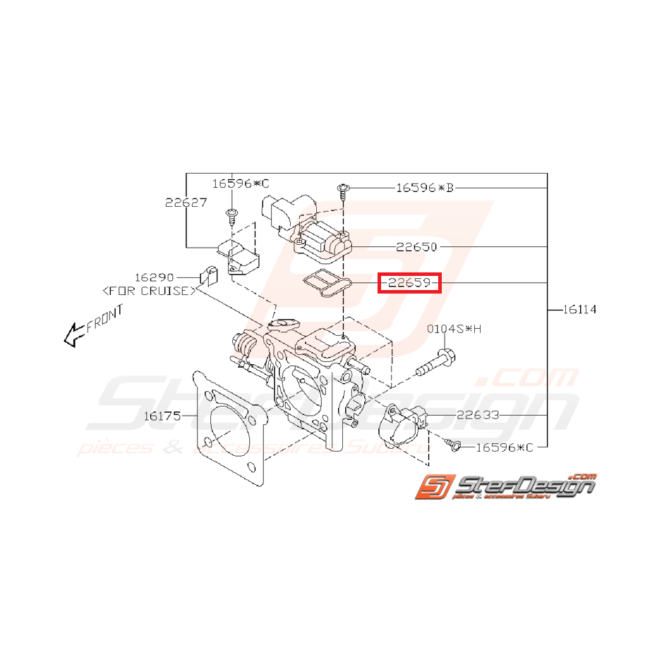 Joint actuateur ralenti WRX/STI 01-05