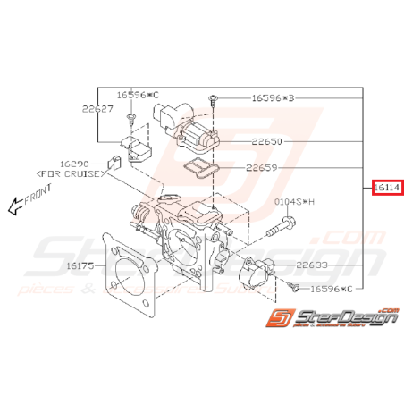 Papillon d'admission WRX/STI 01-05