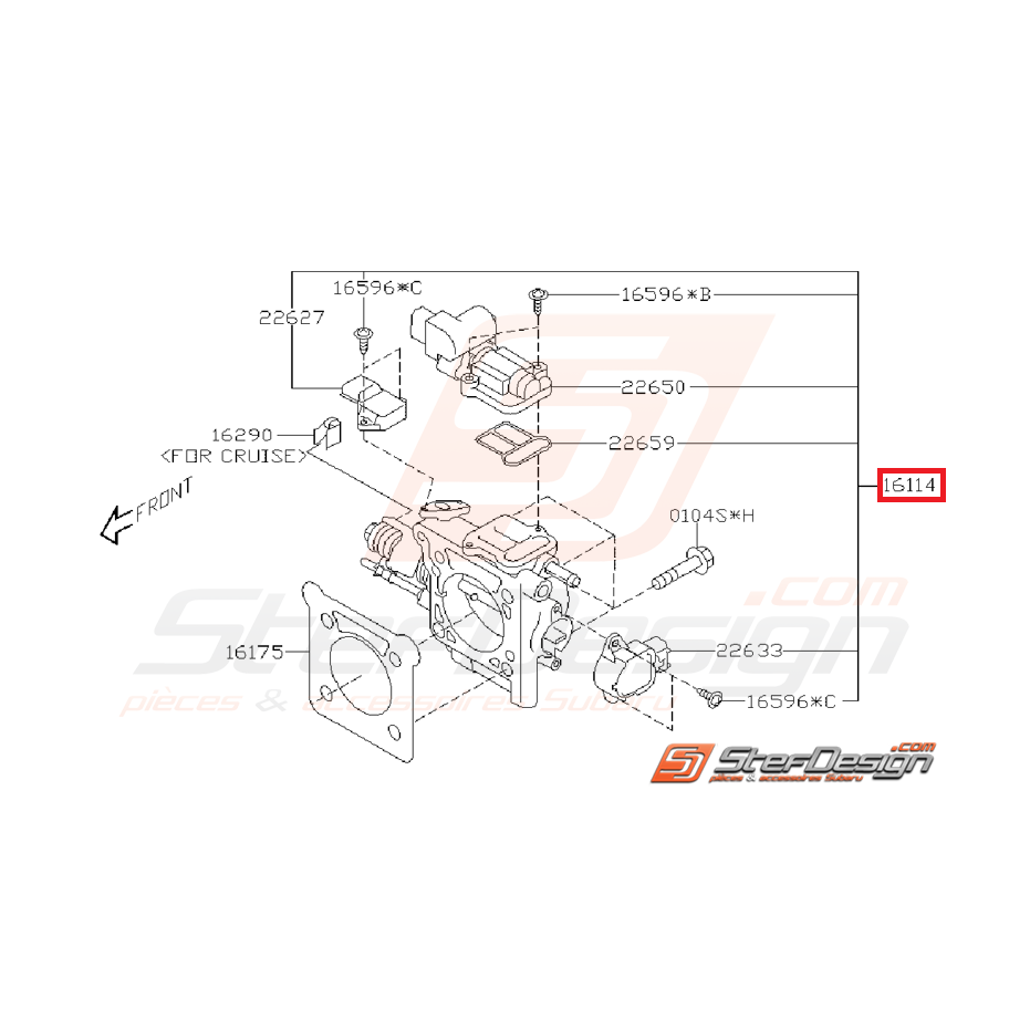 Papillon d'admission WRX/STI 01-05