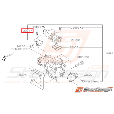 Capteur de pression absolue SUBARU WRX/STI 01-05