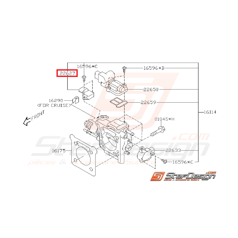 Capteur de pression absolue SUBARU WRX/STI 01-05
