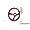 Volant "RRS" 3 branches noir 350mm LOOK CARBON T90° Volant "RRS" 3 branches noir 350mm LOOK CARBON T90°