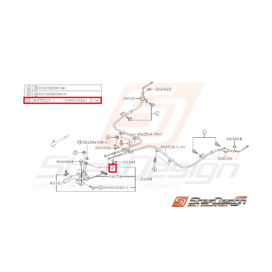 Ecrou fixation boite à air WRX/STI 08-14 Ecrou fixation boite à air WRX/STI 08-14