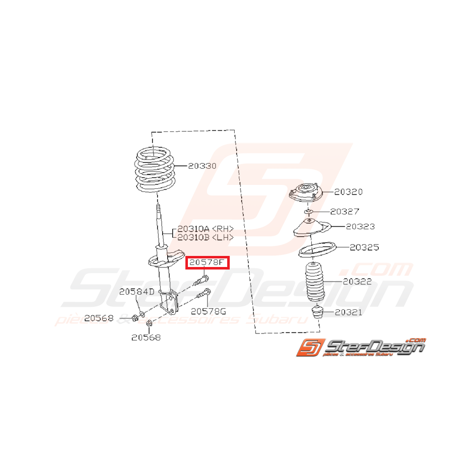 Vis de réglage carrossage origine