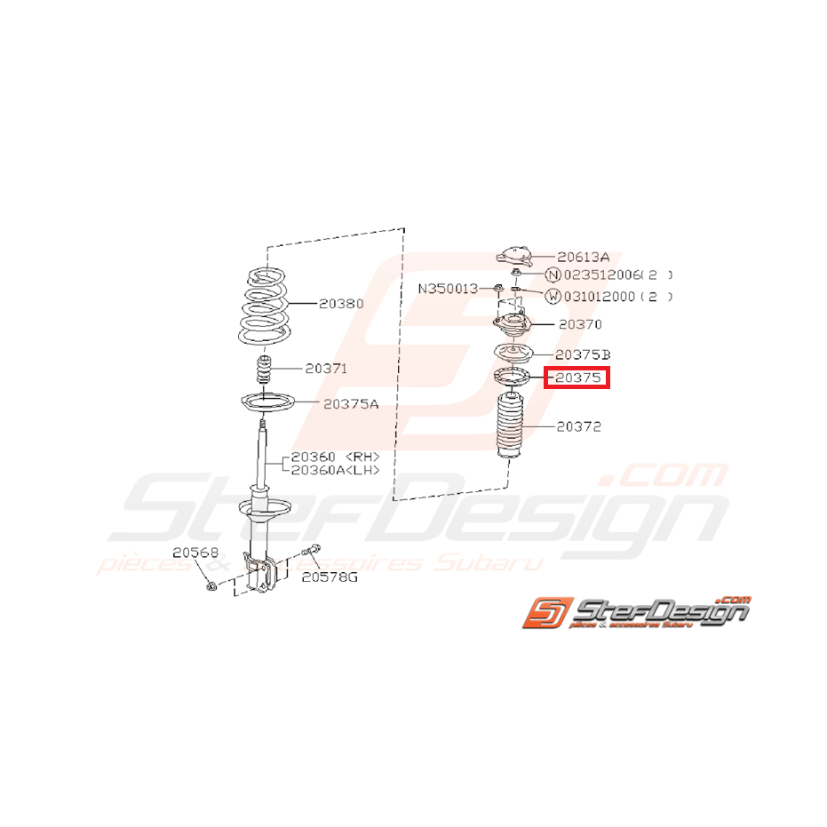 siège caoutchouc de ressort arrière supérieur GT 93-00 siège caoutchouc de ressort arrière supérieur GT 93-00