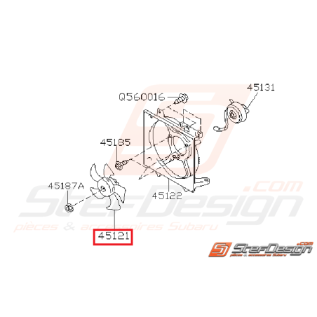 Hélice radiateur SUBARU WRX/STI 01-07