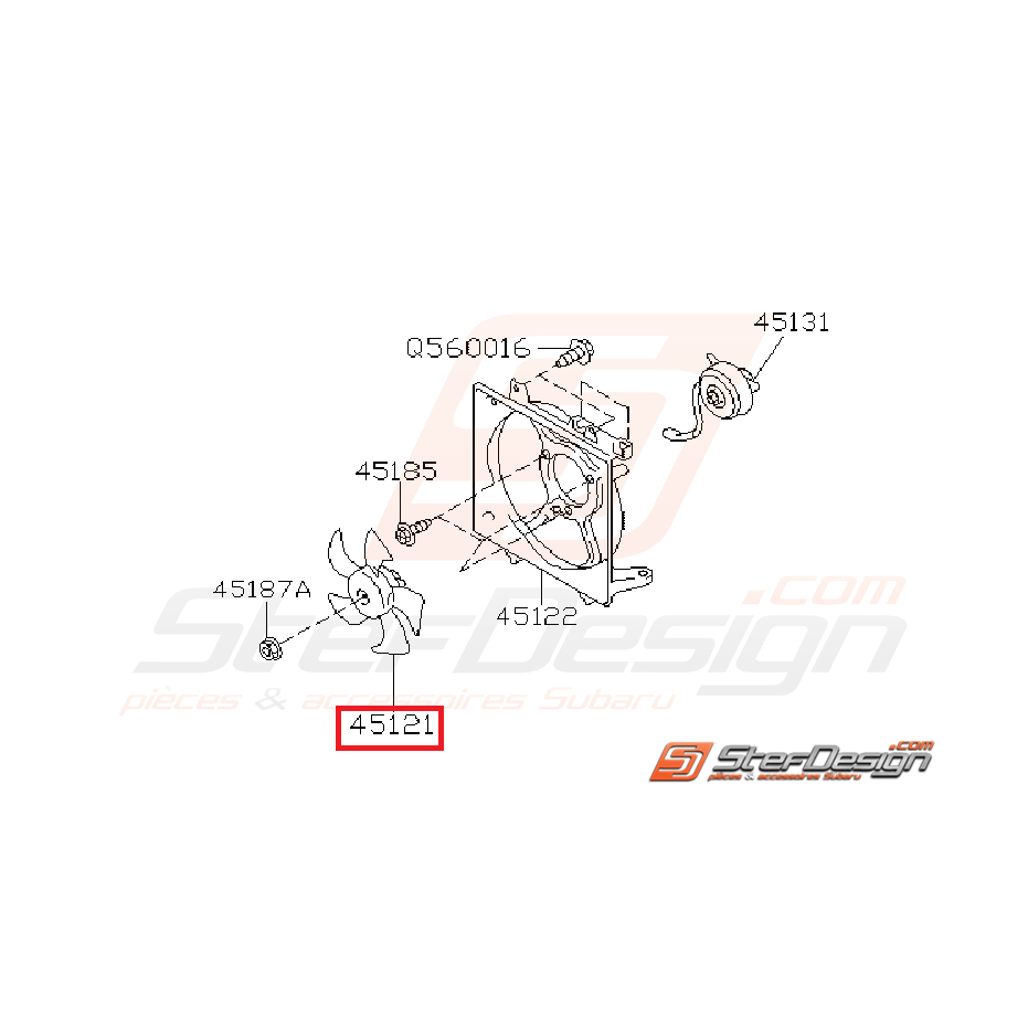 Hélice radiateur SUBARU WRX/STI 01-07