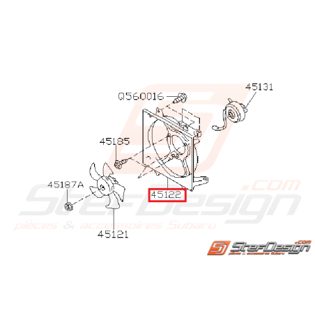 Buse de ventilateur origine SUBARU WRX/STI 06-07