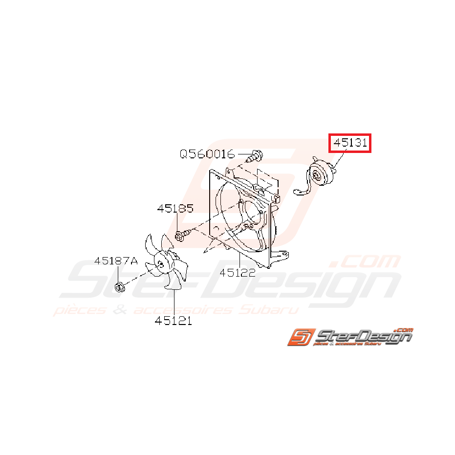 Buse ventilateur radiateur SUBARU WRX/STI 03-05