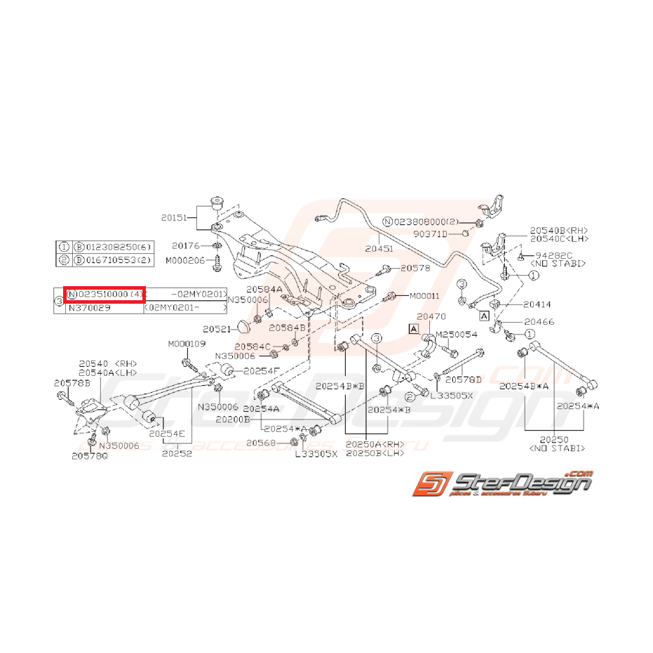Ecrou échappement intermédiaire/silencieux