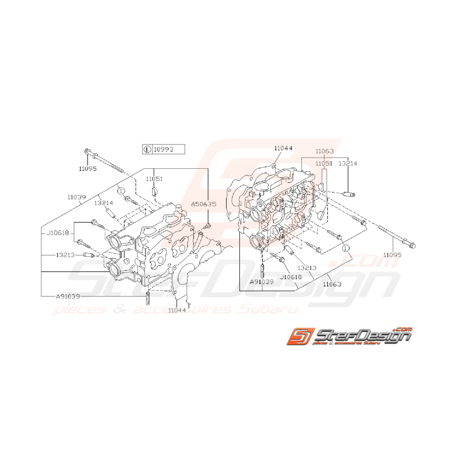 Ensemble Culasse SUBARU GT Impreza 1999 - 2000 Ensemble Culasse SUBARU GT Impreza 1999 - 2000