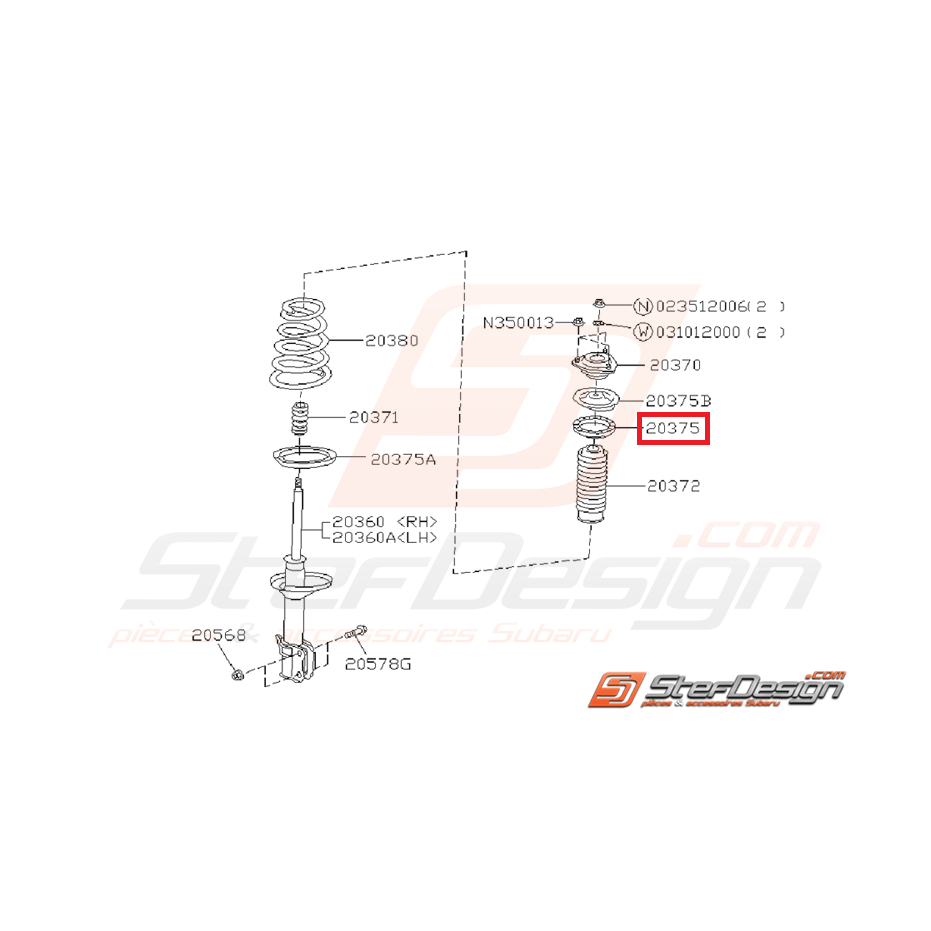 siège caoutchouc de ressort arrière supérieur GT 93-00 siège caoutchouc de ressort arrière supérieur GT 93-00