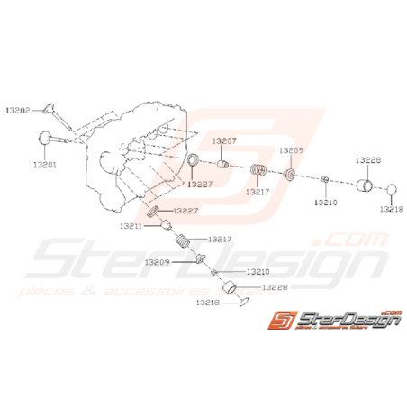 Ensemble Soupape Subaru Impreza GT 1999 - 2000