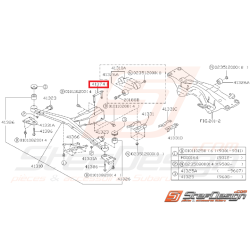 Tiges de fixation de traverse de différentiel GT 93-00 WRX/STI 01-07