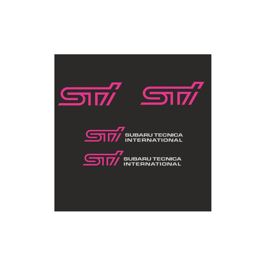 Kit autocollants  subaru impreza STI 06/07