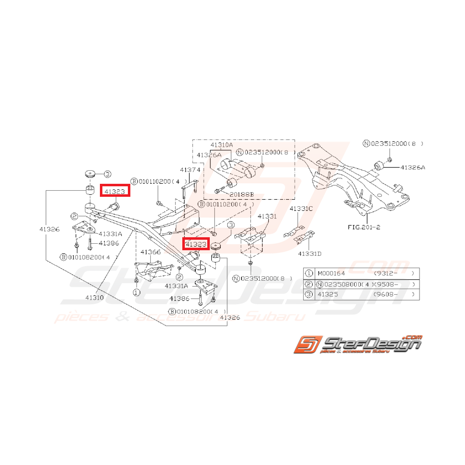 Silent bloc support différentiel arrière GT 93-00 Silent bloc support différentiel arrière GT 93-00